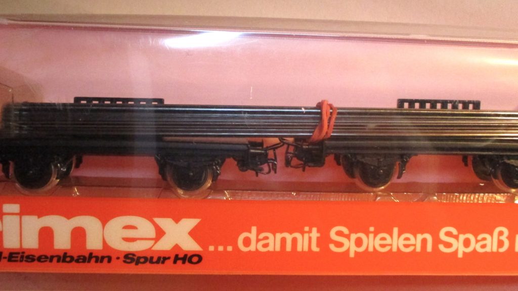 Primex 4598 Drehschemelwagen-Paar mit Schienenladung DB-3