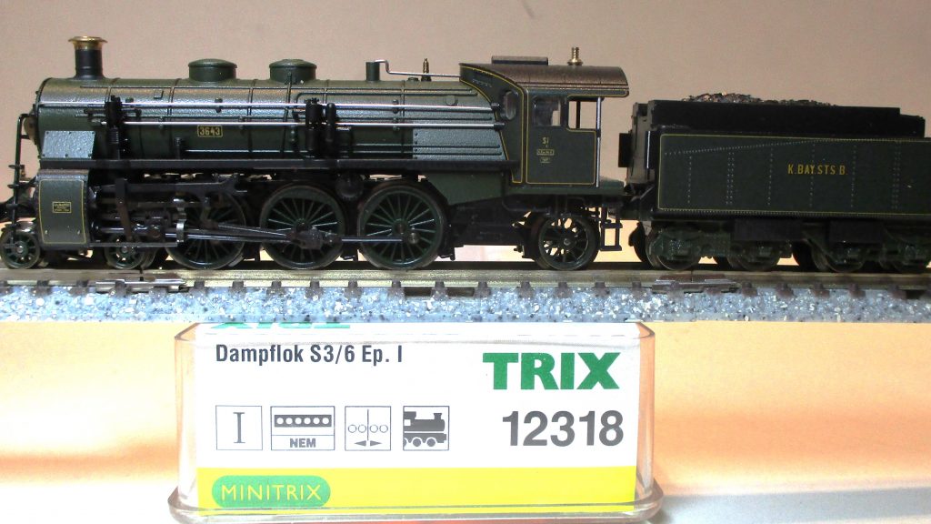 Minitrix 12318 Dampflok BR S3/6(18) Bayern grün DCC