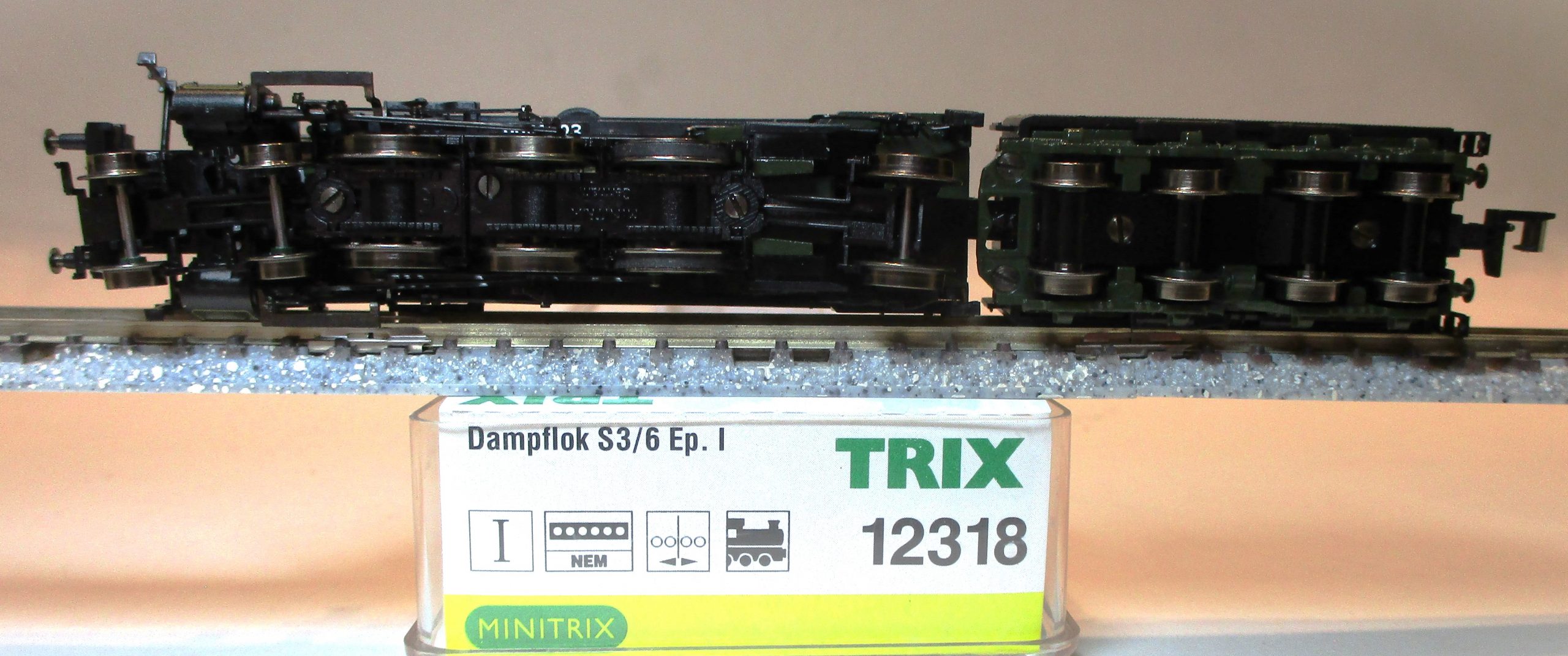 Minitrix 12318 Dampflok BR S3/6(18) Bayern grün DCC – Bild 2