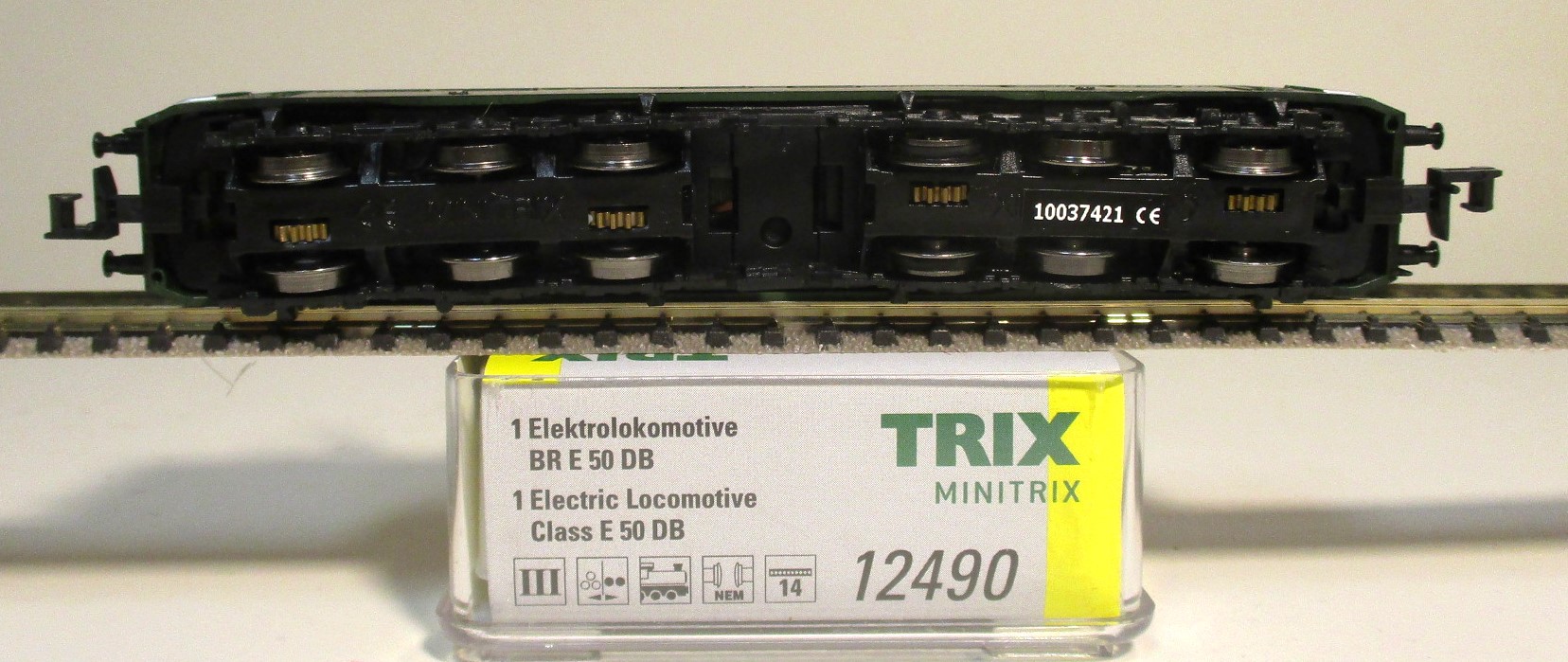 Minitrix 12490 Ellok BR E50.043 DB-3 grün DCC – Bild 2