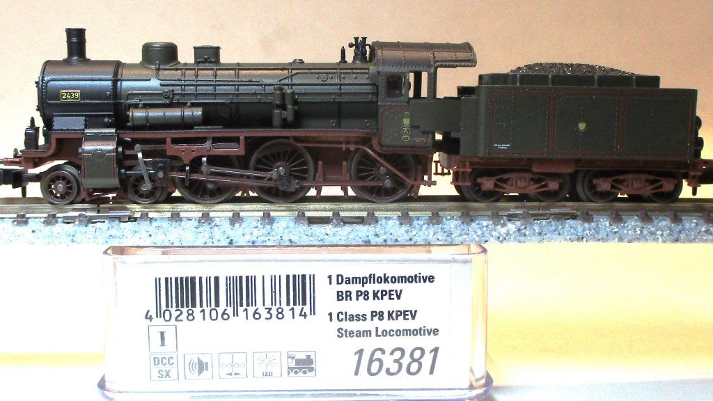 Minitrix 16381 Dampflok BR P8(38) KPEV grün/schwarz SOUND