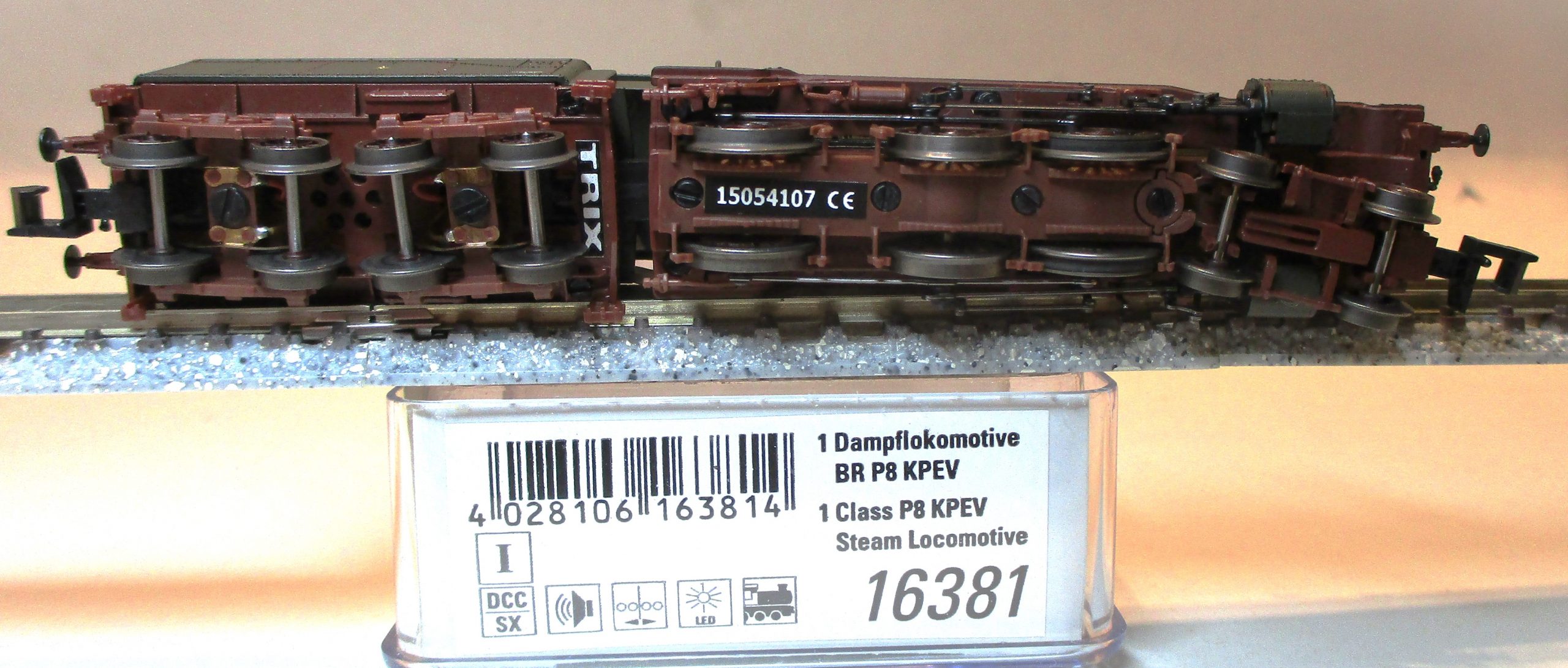 Minitrix 16381 Dampflok BR P8(38) KPEV grün/schwarz SOUND – Bild 2