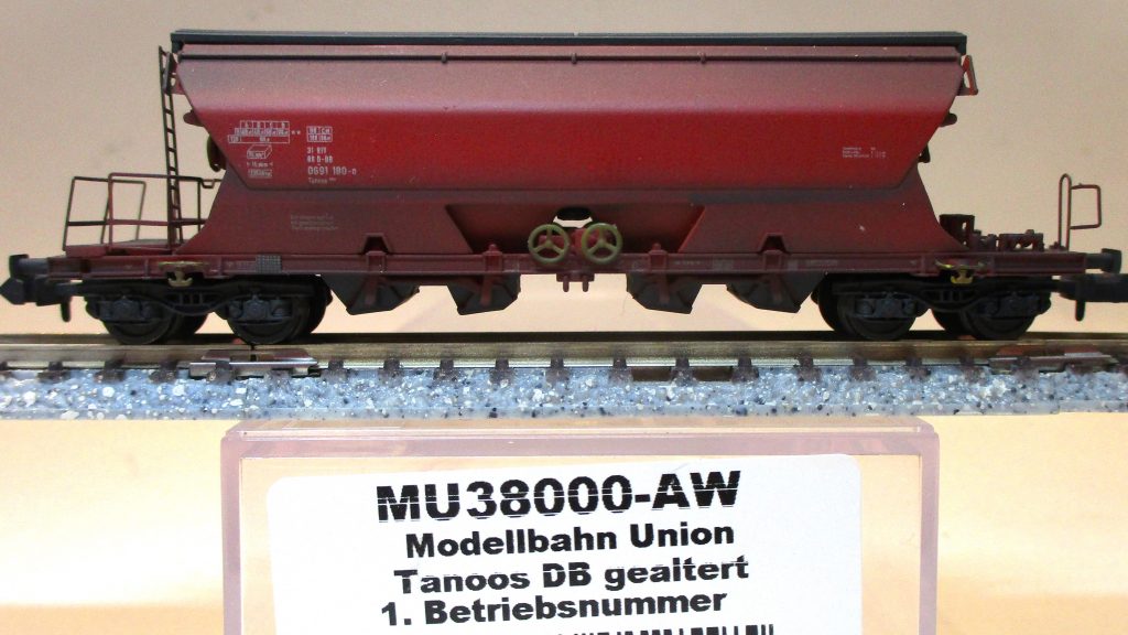 Mod-Union MU38000 Schwenkdachwagen/4-achs. Tannos DB-4 gealtert