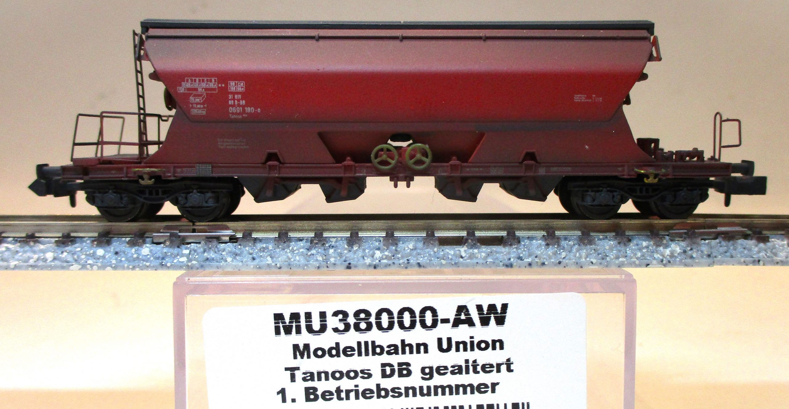Mod-Union MU38000 Schwenkdachwagen/4-achs. Tannos DB-4 gealtert